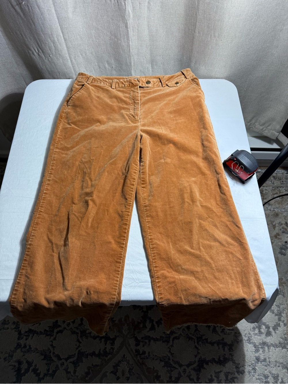 Vintage Isabella Bird Velvet Cropped Pants Boho Y2K Size 14 See Pictures
